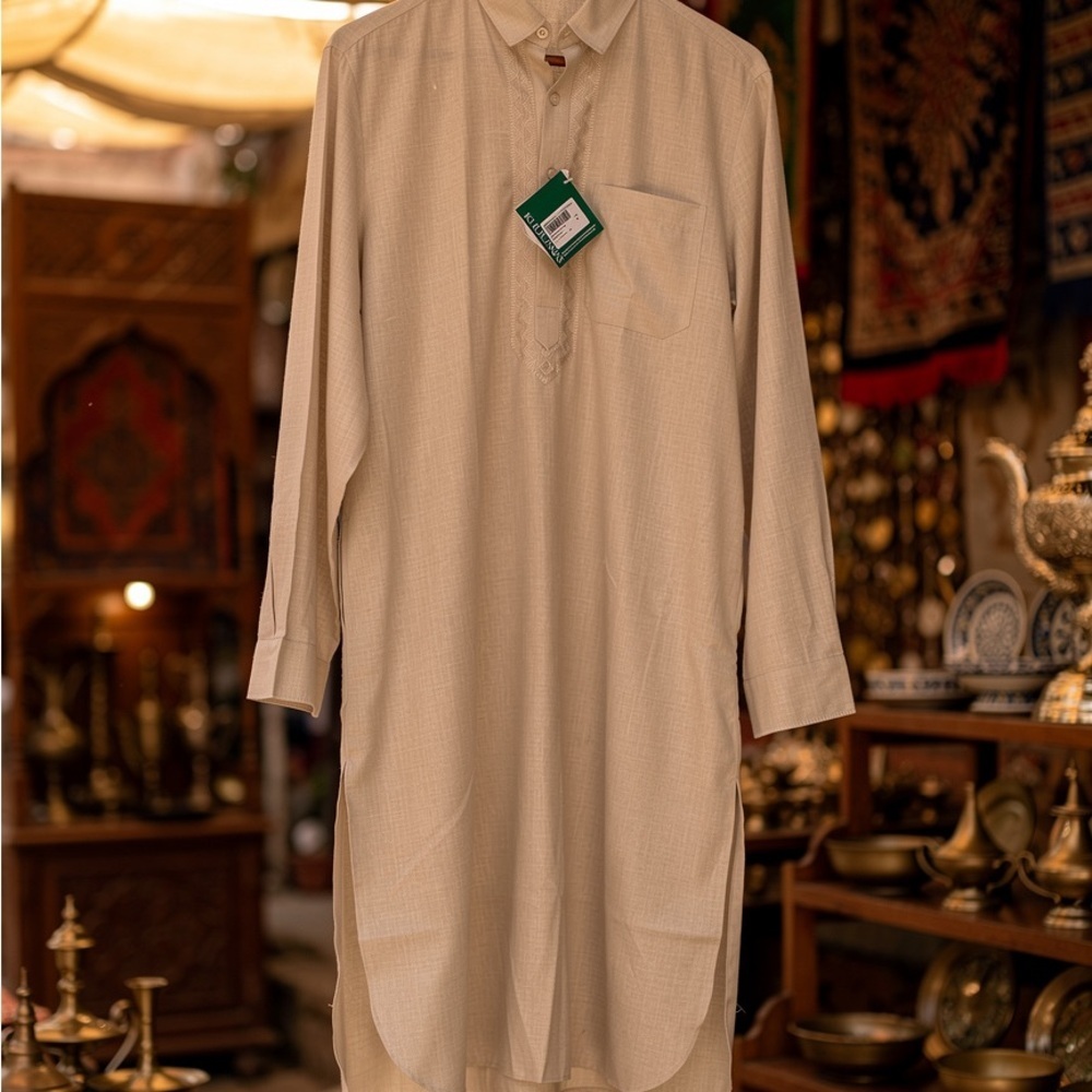 Men's Cream Dress Shirt